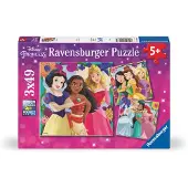 Ravensburger -Puzzle Disney Princess 3x49p