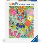 Ravensburger Puzzel, 500 stukjes - Bloemenjungle, 500 stukjes, Planten, Geschikt voor kinderen vanaf 12 jaar