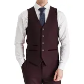 Paul Andrew Heren wijnpakvest Prince of Wales formeel vest