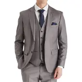 Paul Andrew Heren grijs maatpak blazer formeel jasje