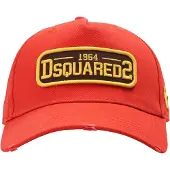 Dsquared2 1964 geborduurde rode pet