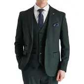 Paul Andrew Heren Groen Pak Blazer Prince of Wales Formele Blazer