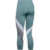 Under Armour Dames Rush Embossed Shine Crop Legging Strak 1351717 396