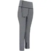 Under Armour HeatGear Stretch Waist Grey Womens Geo Ankle Legging 1371114 001