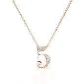 MYC Paris Nummer 5 hangers - Roségoud en kristal