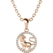 MYC Paris Leo Zodiac-hangers - roségoud en kristal