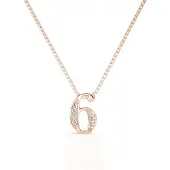 MYC Paris Nummer 6 hangers - Roségoud en kristal