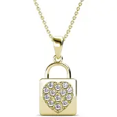 MYC Paris Lock Hart Hangers - Roségoud en Kristal