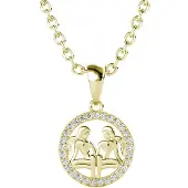 MYC Paris Tweelingen Zodiac Hangers - Goud en Kristal