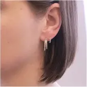 MYC Paris Circle Hoop Earrings - Oostenrijks kristal