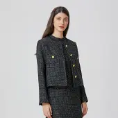 S&J Weekends Tweed blazerpatch met zakken