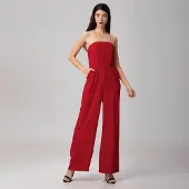 Smart & Joy Minimalistische bustier jumpsuit