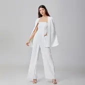 Smart & Joy Minimalistische bustier jumpsuit