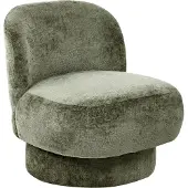 Beliani AYLO - Draaifauteuil - Groen - Chenille