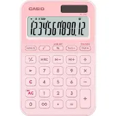 Casio Colorful Bureaurekenmachine 12-cijferig display Pastelroze MS-20YC-LP