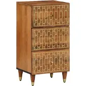 vidaXL Bijzetkast 40x33x75 cm massief mangohout
