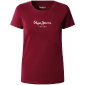 Pepe Jeans Shirt 'Virginia' bordeaux / wit