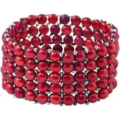 ATELIERS SAINT GERMAIN Armband 5 Rijen Echte Zoetwaterparels - 4 mm