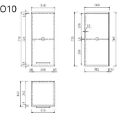 Wasophoogte Keukenkast – module o10 – perle taupe