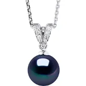 ATELIERS SAINT GERMAIN Halsketting Prestige Sieraden - Echte Kweekzoetwaterparel Rond 9-10 mm