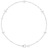 ATELIERS SAINT GERMAIN Armband - 5 Echte Gecultiveerde Zoetwaterperlen Rond 4-5 mm
