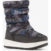 Scapino Gevoerde kinder snowboots zwart blauw maat 30