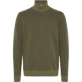 Blend Trui ' BHBAAL HALF ZIPP KNIT ' olijfgroen