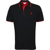 U.s. polo assn. Classic Fit Polo shirt Korte mouw zwart