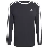 Adidas Originals Shirt '3-STRIPES LONGSLEEVE' zwart / wit