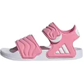 Adidas Open schoenen 'Adilette' rosa / wit