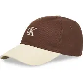 Calvin Klein Monogram Emb Colorblock Cap Chocolate Martini Maat: OS | Petten Outlet | Heren | Beige