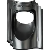 Ubbink dakdoorvoerpan, kunststof, zwart, dakpan opnieuw verb. Hollands
