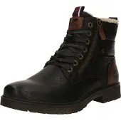 Mustang Veterboots donkerbruin / zwart