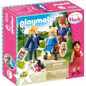 Playmobil Heidi Klara met vader en juf Rottenmeier - 70258