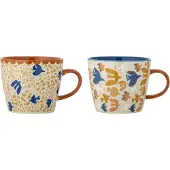 Bloomingville Mok aardewerk bruin Anniversary - set van 2