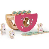Chicco My Wood Friends - De Konijnenheuvel - Houten Montessori speelgoed (vanaf 2 jaar)