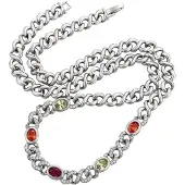 NAEMI Ketting gemengde kleuren / zilver