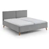 Meise Piano gestoffeerd bed naturel houten lattenbodem