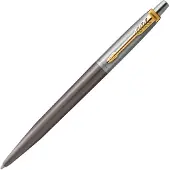 Parker Jotter-balpen | grijze lak met gouden details | medium punt | Blauwe inkt
