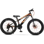 Velo Urban 24 Inch Kinder Mountainbike – 21-speed Shimano – Schijfremmen – Oranje & Zwart