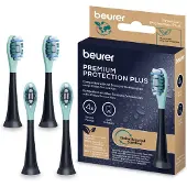 Beurer SC Premium Protection Plus Opzetborstels - Zwart - 4 stuks