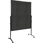 Legamaster Premium Plus Vilt Prikbord Vrijstaand 126 (B) x 58 (D) x 196 (H) cm Aluminium Antraciet
