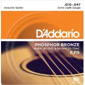 Daddario EJ15 Phosphor Bronze Extra Light 10-47