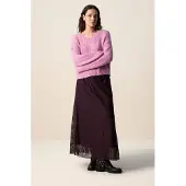 Sissy-Boy Paarse kanten maxi rok | Maat: L