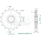 Esjot 35017 530 Voortandwiel