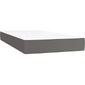 vidaXL Pocketveringmatras voor kinderen medium 80x160 cm kunstleer grijs