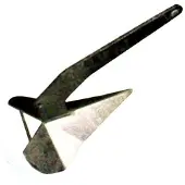 Goldenship Delta Stainless Steel Anchor Zilver 10 kg