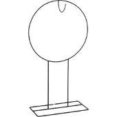 Black Box Kranshanger staand | ijzer | zwart | 89,5cm