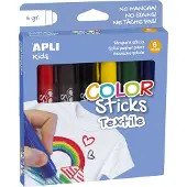 APLI Textiel Verfsticks 6x