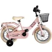 Kyoso Kinderfiets 12 inch Sparkle met remnaaf - mat roze